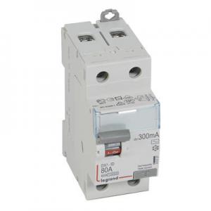 LEGRAND Interrupteur diffrentiel dx - id arrive haute et dpart bas  vis  -  2p 230v~ 80a typeac 300ma  -  2 modules 411527