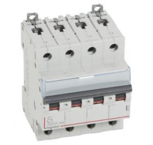 LEGRAND Disjoncteur dx6000 10ka arrive haute et dpart bas  vis 4p 400v~  -  6a  -  courbe c  -  pour peigne hx traditionnel 407894