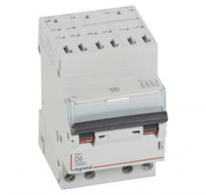 LEGRAND Disjoncteur dx6000 10ka arrive haute automatique dpart bas  vis 4p 400v~  -  32a  -  courbe d  -  pour peigne hx optimis 408136