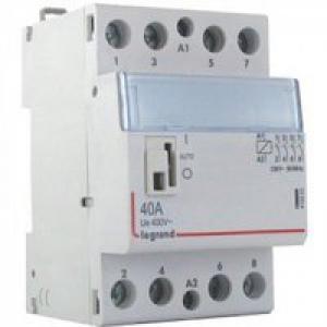 LEGRAND Contacteur de puissance cx bobine 230v~  -  4p 250v~  -  40a  -  contact 4f  -  3 modules 412553