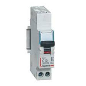 LEGRAND Disjoncteur dx6000 10ka arrive haute automatique et dpart bas  vis u+n  -  230v~  -  2a -  courbe c  -  1 module 407707