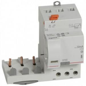 LEGRAND Bloc diffrentiel adaptable  vis dx pour disjoncteur 1 module par ple  -  3p 400v~  -  63a  -  typeac 30ma 410472