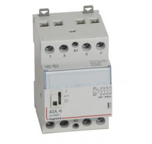 LEGRAND Contacteur de puissance cx silencieux bobine 230v~  -  4p 400v~  -  40a  -  contact 4f  -  3 modules 412562
