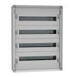 LEGRAND Coffret de distribution m�tal en saillie hauteur 750mm. �quip� de 4 rang�es de 24 modules et barreau laiton - pour la distribution �lectrique jusqu\'� 160a - xl� hp 160 1CO4R24S