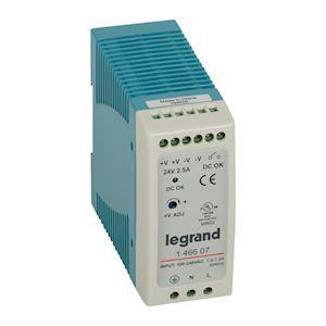 LEGRAND Alimentation stabilise  dcoupage monophase entre 100v~  240v~ et sortie 24v=  -  60w 146607