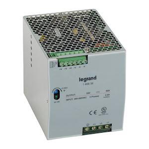 LEGRAND Alimentation stabilise  dcoupage triphase entre 3x380v~  3x500v~ et sortie 24v=  -  960w 146636
