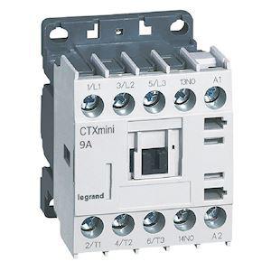LEGRAND Mini - contacteur de puissance ctx 3 ples 9a avec contact auxiliaire intgr 1no  -  tension de commande 230v~ 417026