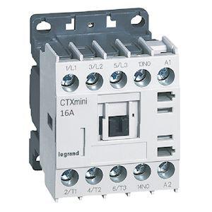 LEGRAND Mini - contacteur de puissance ctx 3 ples 16a avec contact auxiliaire intgr 1no  -  tension de commande 230v~ 417066