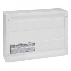 LEGRAND Coffret basique double play drivia 18  -  4 prises rj45 stp + rpartiteur tv 2 sorties  -  tv sur rj ready 418250