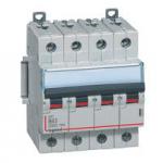 LEGRAND Disjoncteur dx6000 10ka arrive haute et dpart bas  vis 4p 400v~  -  63a  -  courbe b  -  4 modules 407601