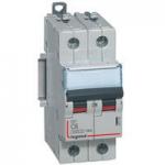 LEGRAND Disjoncteur dx6000 10ka arrive haute et dpart bas  vis 2p 230v~  400v~  -  4a  -  courbe c  -  2 modules 407779