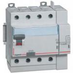 LEGRAND Interrupteur diffrentiel dx - id arrive haute et dpart bas  vis  -  4p 400v~ 25a typeac 300ma  -  4 modules 411664