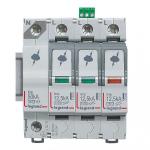 LEGRAND Parafoudre pour protection gnerale de tableau principal typet1 + typet2 iimp 12,5ka/ple  -  3p+n  -  4 modules 412275