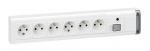 LEGRAND Bloc multiprise fixable avec interrupteur bipolaire  voyant, limiteur d'intensit 16a et 6x2p+t lon 050617