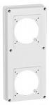 LEGRAND Plastron p17 280x125mm recevant 2 prises 16a ou 32a pour composer un coffret p17 057718