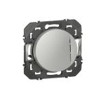 LEGRAND Interrupteur ou va - et - vient avec voyant lumineux dooxie 10ax 250v~ finition alu 600111