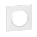 Photo Plaque carrée dooxie 1 poste finition blanc | Ref : 600801
