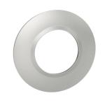 LEGRAND Plaque ronde dooxie 1 poste finition effet aluminium 600975