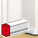 LEGRAND Embout pour goulotte  clippage direct mosaic 50x105mm  -  blanc 075612
