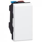 LEGRAND Poussoir inverseur 6a 250v~ mosaic 1 module - blanc 077031