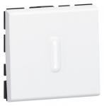 LEGRAND Poussoir inverseur  voyant 6a 250v~ mosaic 2 modules - blanc 077042