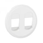 LEGRAND Enjoliveur prise haut-parleur double nouveau cliane - blanc CB2311
