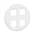 LEGRAND Enjoliveur prise quadruple rj45 nouveau cliane - blanc CB4348