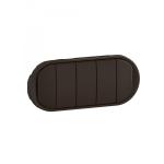 LEGRAND Enjoliveur 5 commandes compactes nouveau cliane - noir CN0029
