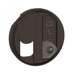 LEGRAND Enjoliveur prise simple rj45 avec reprrage mdia nouveau cliane- noir CN0348