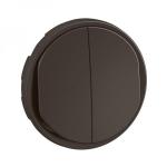 LEGRAND Enjoliveur double poussoir no+nf lumineux nouveau cliane - noir CN3001