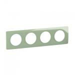 LEGRAND Plaque de finition nouveau cliane 4 postes - vert cladon CP0504