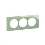 LEGRAND Plaque de finition nouveau cliane 3 postes spciale rnovation - vert cladon CP0507