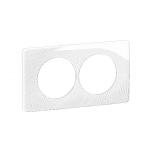 LEGRAND Plaque de finition nouveau cliane 2 postes spciale rnovation - blanc relief CP0606