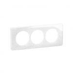 LEGRAND Plaque de finition nouveau cliane 3 postes spciale rnovation - blanc relief CP0607