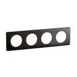 LEGRAND Plaque de finition nouveau cliane 4 postes - noir mtore CP0704