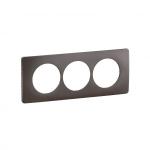 LEGRAND Plaque de finition nouveau cliane 3 postes spciale rnovation - gris cendr CP1007