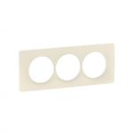LEGRAND Plaque de finition nouveau cliane 3 postes spciale rnovation - blanc amande CP1107