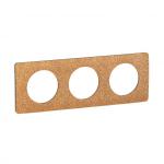 LEGRAND Plaque de finition nouveau cliane 3 postes - finition lige CP1303