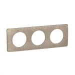 LEGRAND Plaque de finition nouveau cliane 3 postes - feutre CP1503