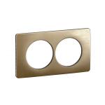 LEGRAND Plaque de finition nouveau cliane 2 postes spciale rnovation - bronze satin CP1606