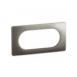 LEGRAND Plaque de finition nouveau cliane 4  5 modules - acier satin CP1808