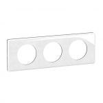 LEGRAND Plaque de finition nouveau cliane 3 postes - porcelaine de limoges CP2303
