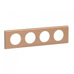 LEGRAND Plaque de finition nouveau cliane 4 postes - chne CP2404