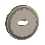 LEGRAND Enjoliveur prise audio vido hdmi prconnectorise nouveau cliane - titanium CT0314