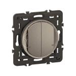 LEGRAND Commande double sans fils nouveau cliane with netatmo - titanium CT0415