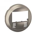 LEGRAND Enjoliveur de finition cliane  monter sur dtecteur de mouvements/luminosit bus avec bouton-poussoir intgr - finition titanium CT0504