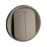 LEGRAND Enjoliveur interrupteur bipolaire  voyant nouveau cliane - titanium CT1020