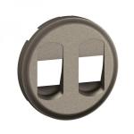 LEGRAND Enjoliveur prise haut-parleur double nouveau cliane - titanium CT2311