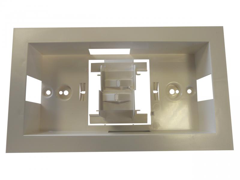 Photo Cadre d'encastrement blanc boîtier EPSILON | Ref : LUM10534