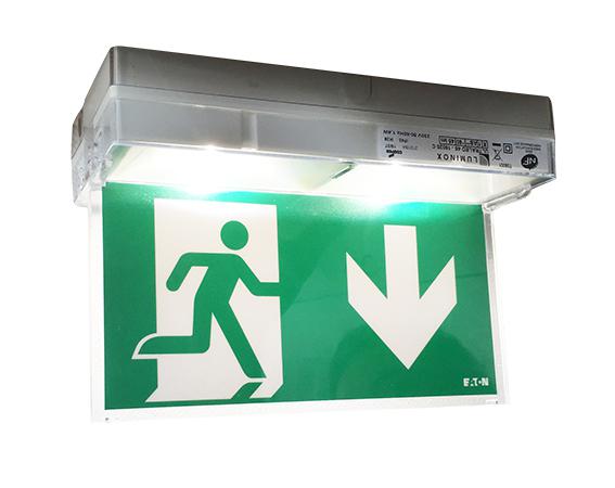 Photo Kit Drapeau Plafond - Botier Epsilon. Livr avec tiquettes de balisage pour une signaltique double faces. Etiquettes non colles. | Ref : LUM10540